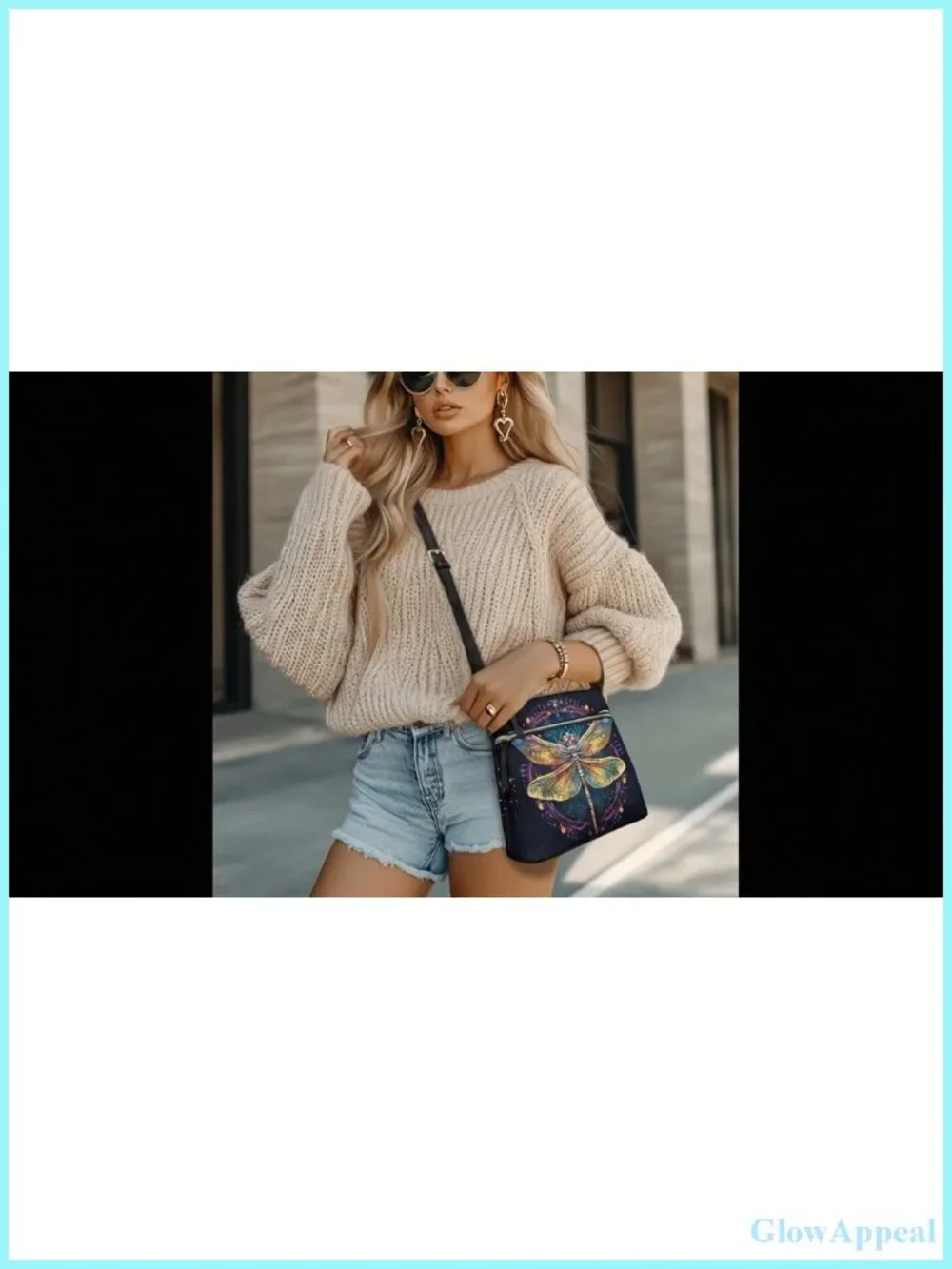 Hobo Crossbody Shoulder Bag Multi Pocket Satchel Adjustable Strap